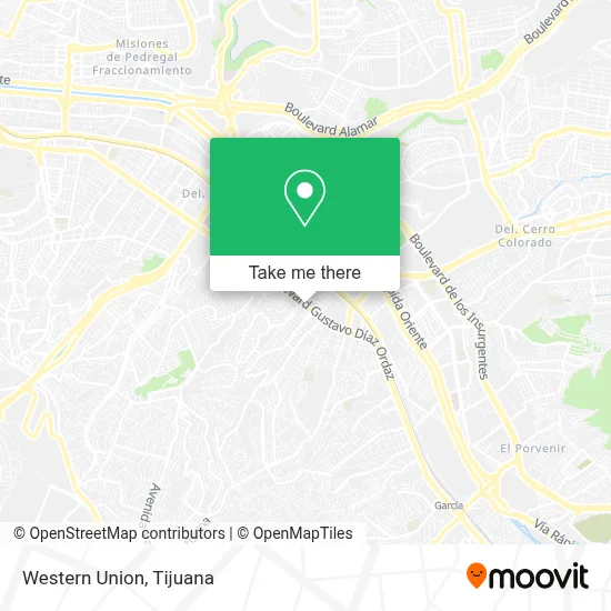 Western Union map