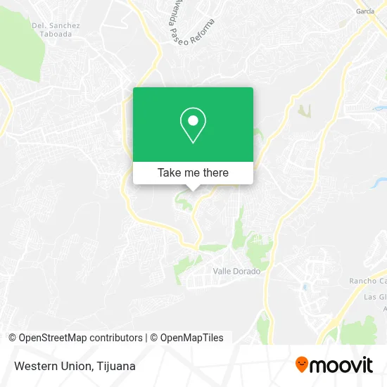 Western Union map