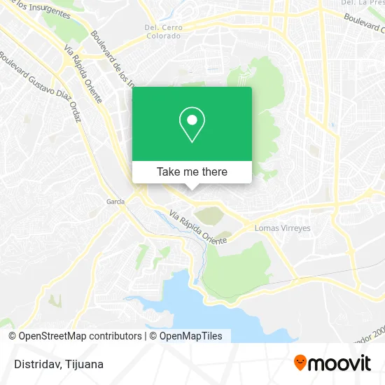 Distridav map