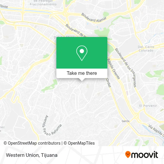 Western Union map