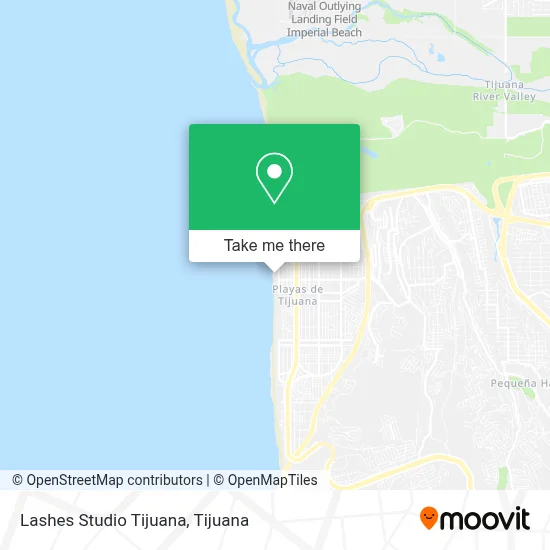 Lashes Studio Tijuana map