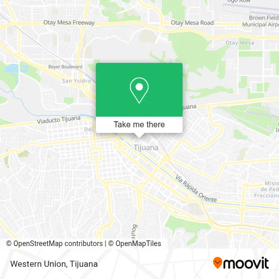 Western Union map
