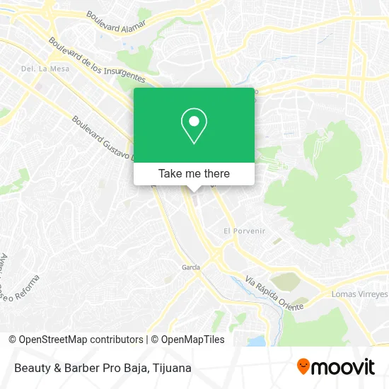 Beauty & Barber Pro Baja map
