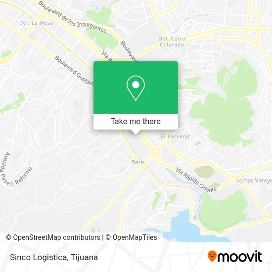 Sinco Logistica map