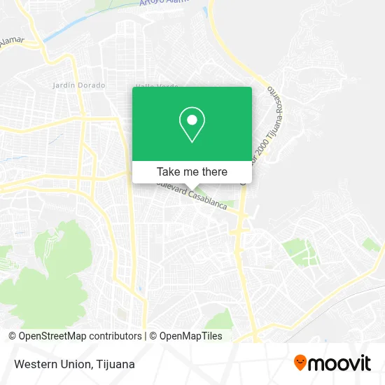 Western Union map
