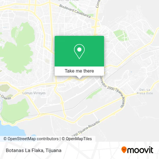 Botanas La Flaka map