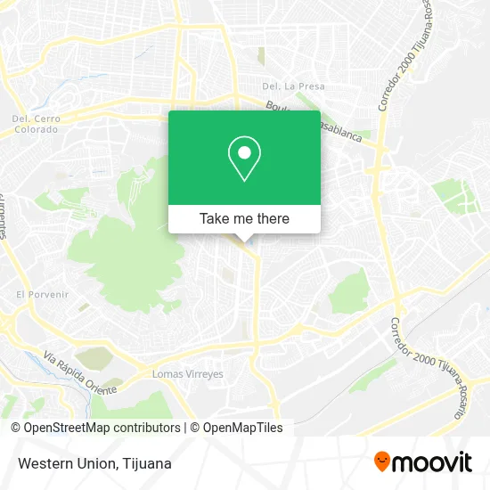 Western Union map