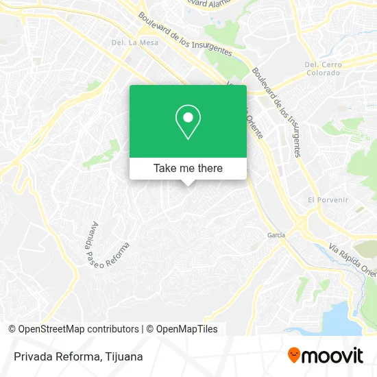 Privada Reforma map