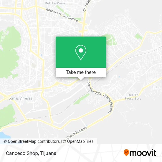 Canceco Shop map