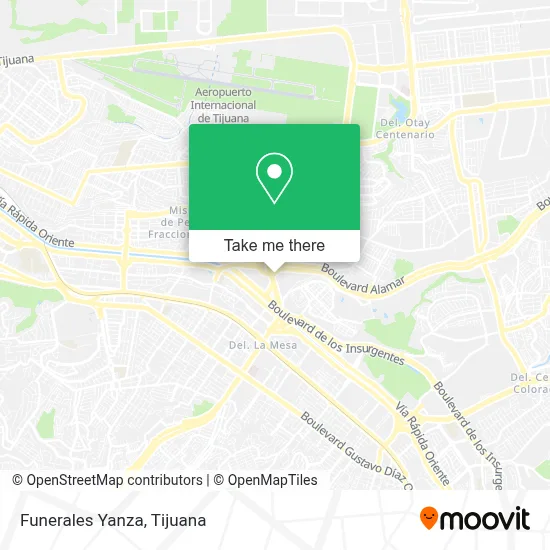 Funerales Yanza map