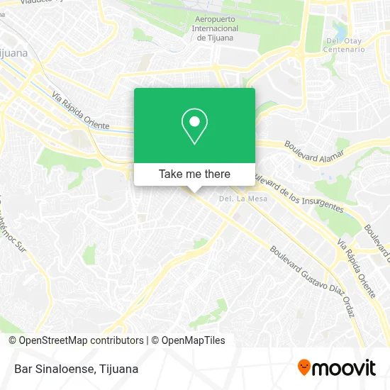 Bar Sinaloense map
