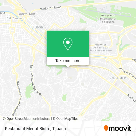 Restaurant Merlot Bistro map