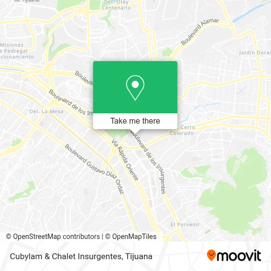 Cubylam & Chalet Insurgentes map