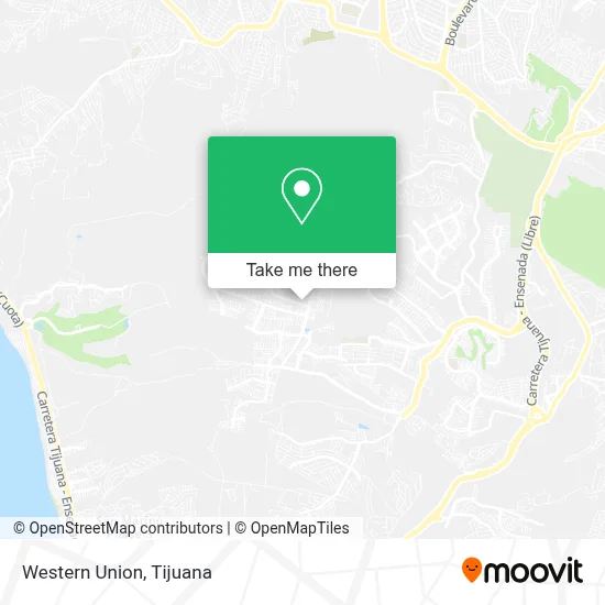 Western Union map