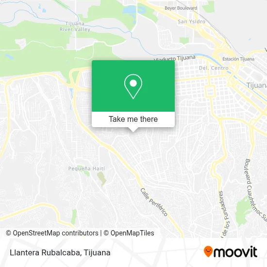 Llantera Rubalcaba map