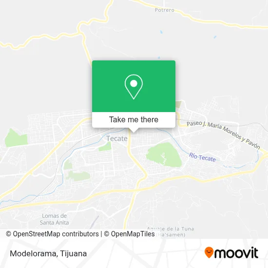 Modelorama map