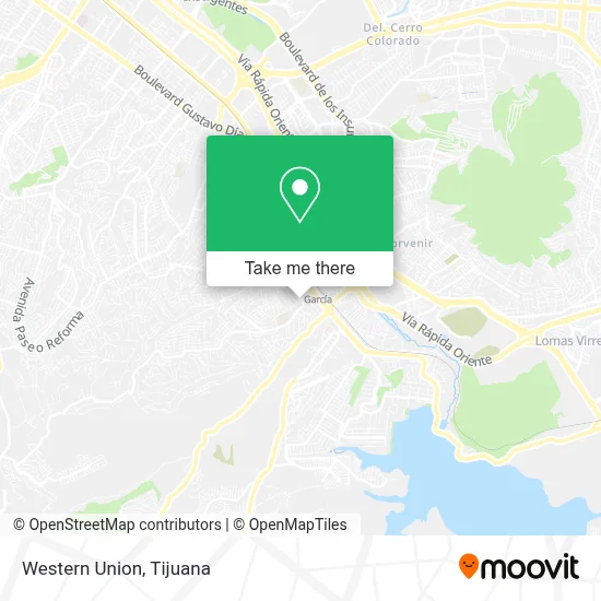Western Union map