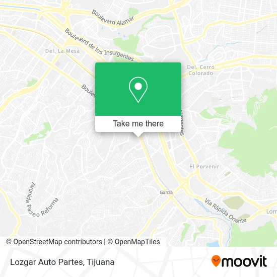Lozgar Auto Partes map