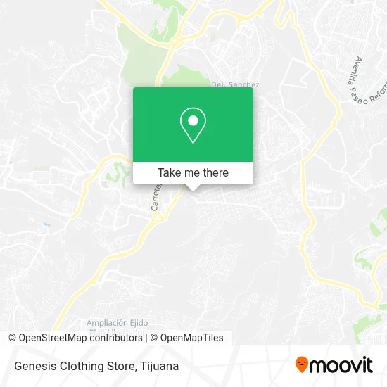 Genesis Clothing Store map