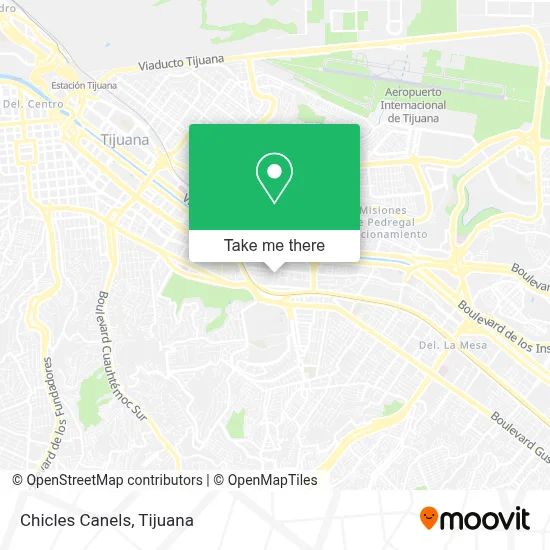 Chicles Canels map