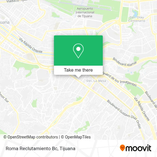 Roma Reclutamiento Bc map
