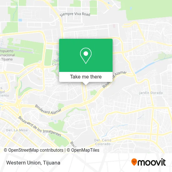 Western Union map