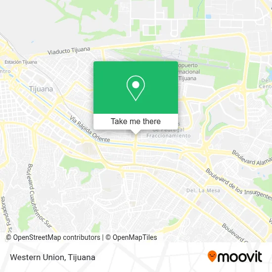 Western Union map