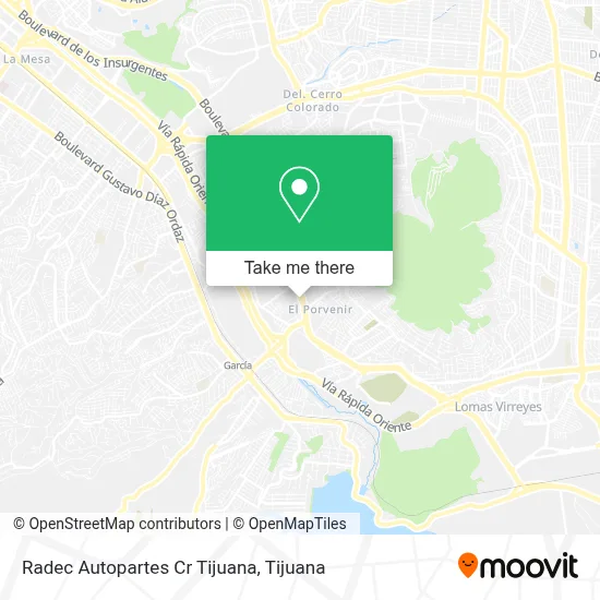Radec Autopartes Cr Tijuana map