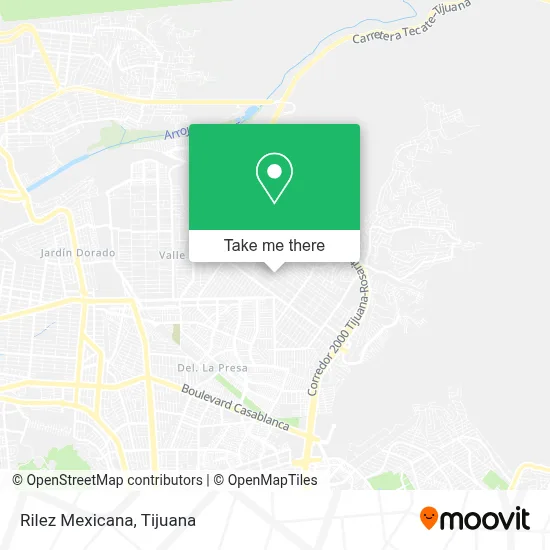 Rilez Mexicana map