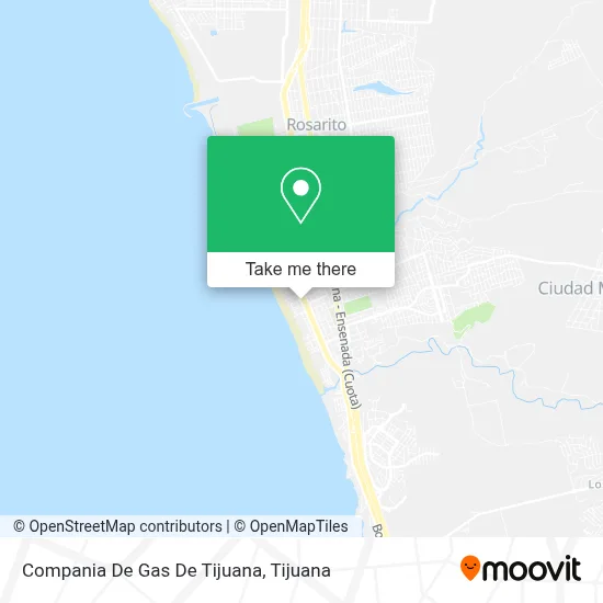 Compania De Gas De Tijuana map