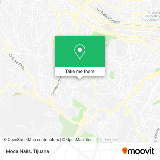 Moda Nails map