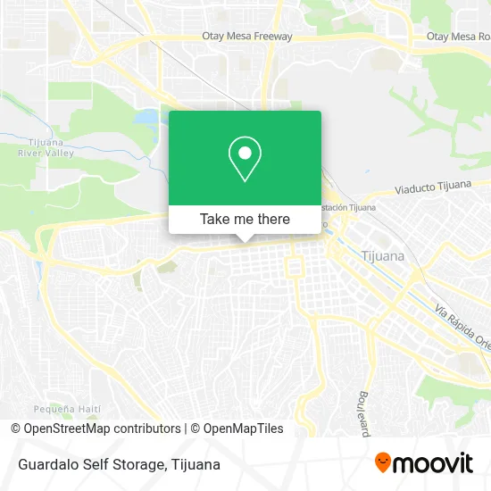 Guardalo Self Storage map