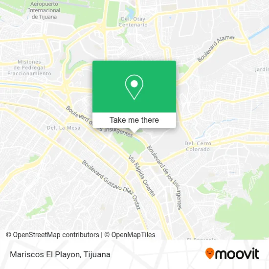 Mariscos El Playon map