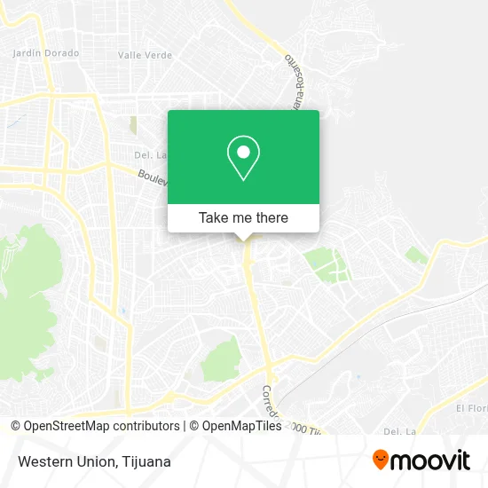 Western Union map