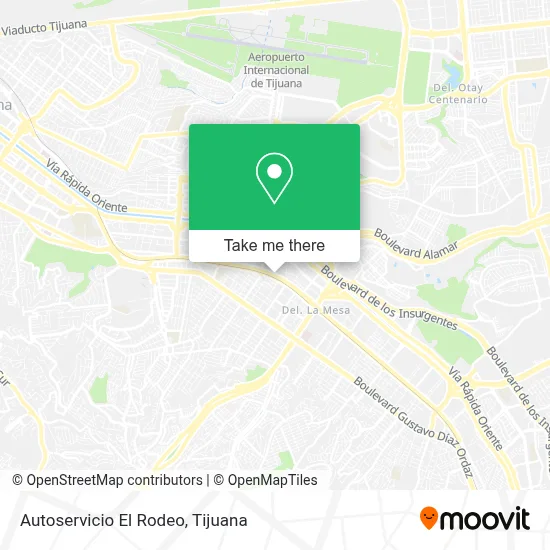 Autoservicio El Rodeo map