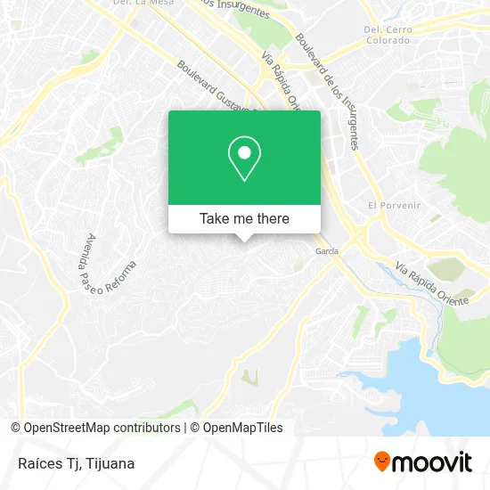 Raíces Tj map