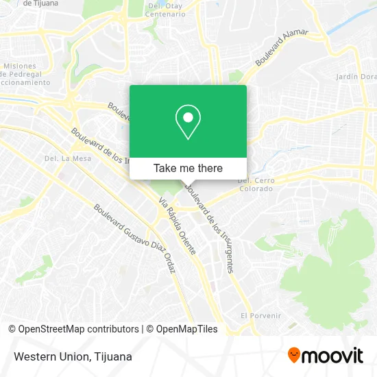 Western Union map
