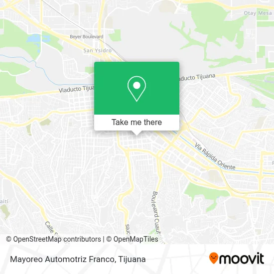 Mayoreo Automotriz Franco map