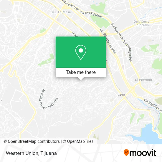 Western Union map