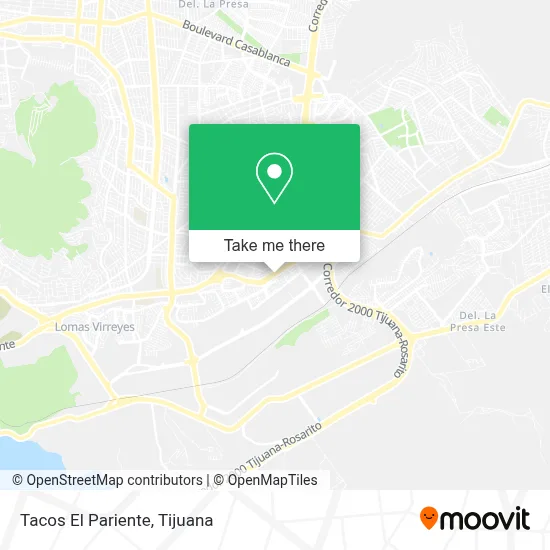 Tacos El Pariente map