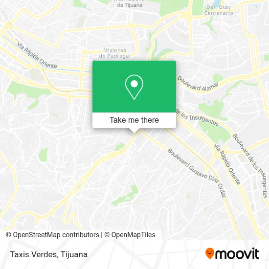 Taxis Verdes map