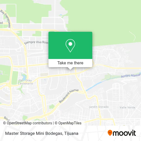 Master Storage Mini Bodegas map