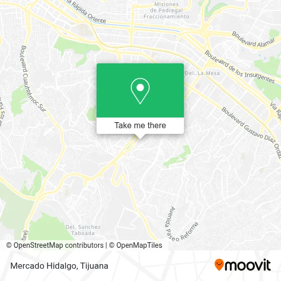 Mercado Hidalgo map