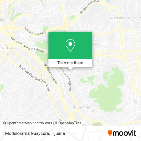 Modelorama Guaycura map