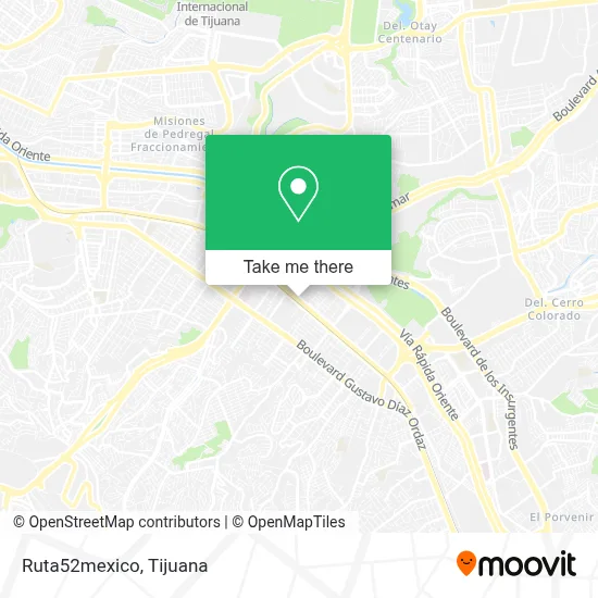 Ruta52mexico map