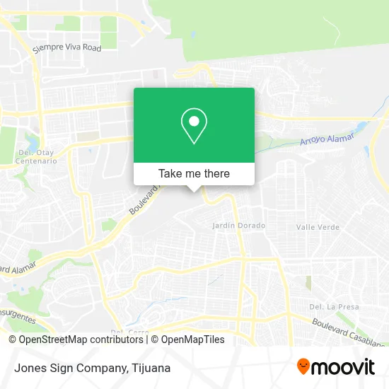 Jones Sign Company map
