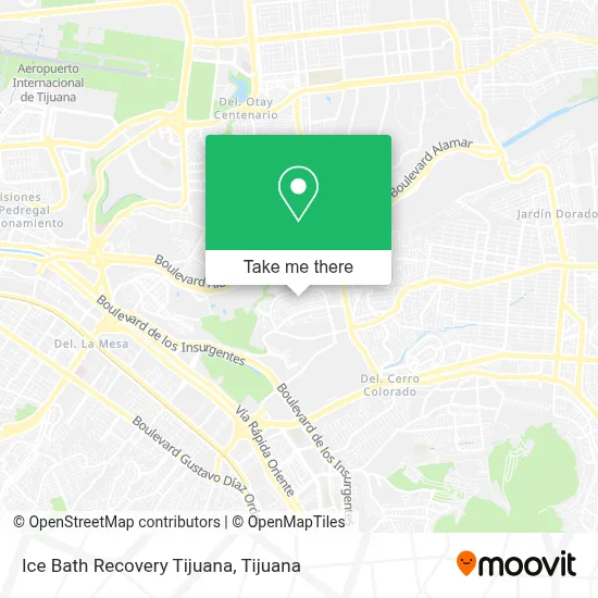 Ice Bath Recovery Tijuana map