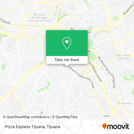 Pizza Express Tijuana map