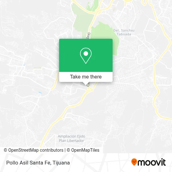 Pollo Asil Santa Fe map