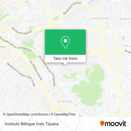 Instituto Bilingue Irish map